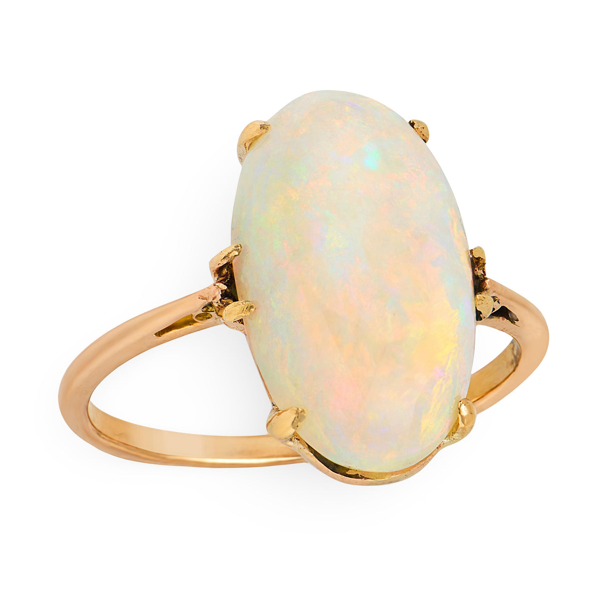 Art Nouveau 18k Opal Ring