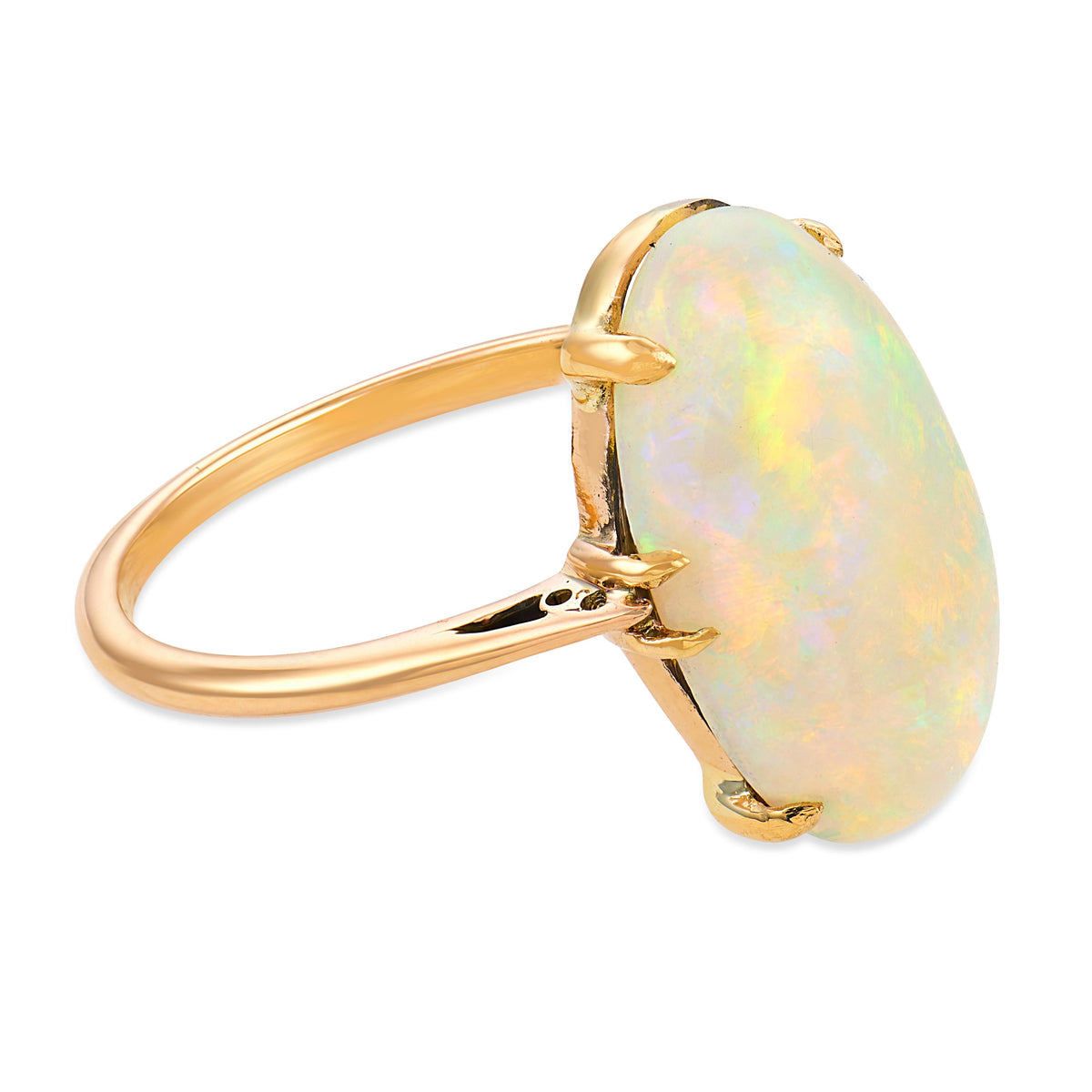 Art Nouveau 18k Opal Ring
