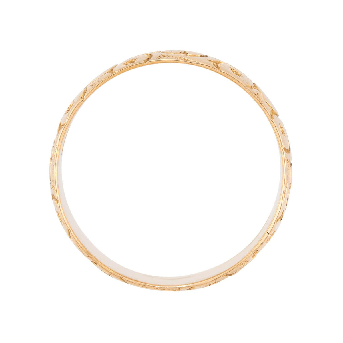 Art Nouveau English 18k Band