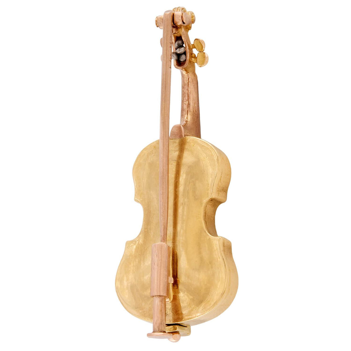 Edwardian French 18k Violin Pin