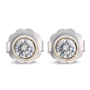 Vintage 14k Diamond Stud Earrings