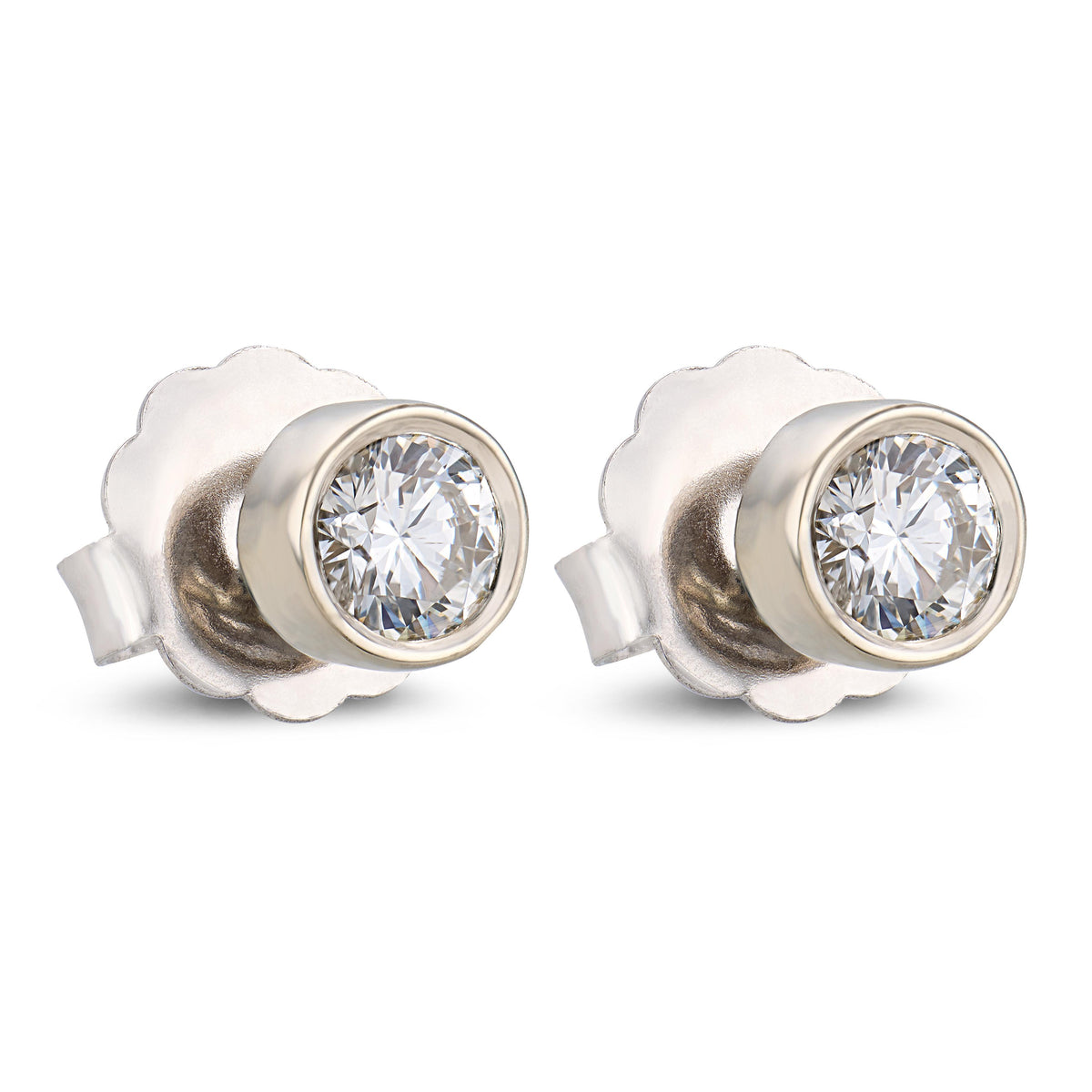 Vintage 14k Diamond Stud Earrings