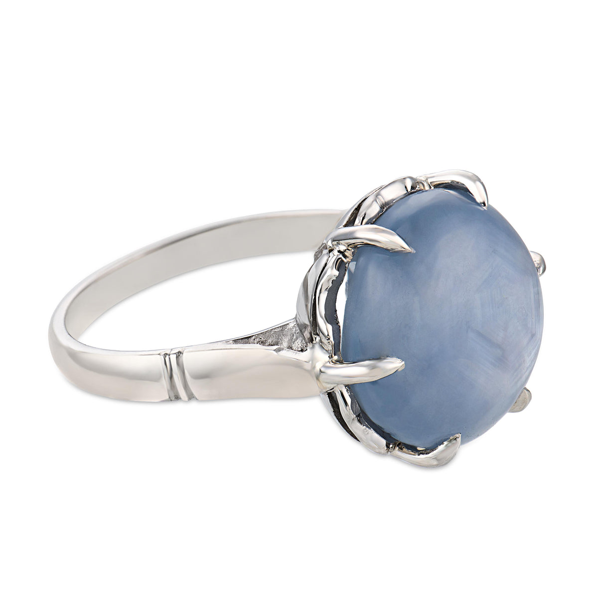 Art Deco Platinum Star Sapphire Ring