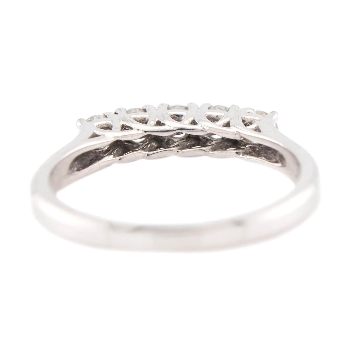 JEFF COOPER Estate 18k Diamond Five Stone Ring