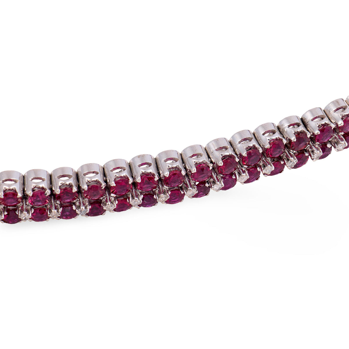 Estate 18k Ruby & Diamond Bracelet