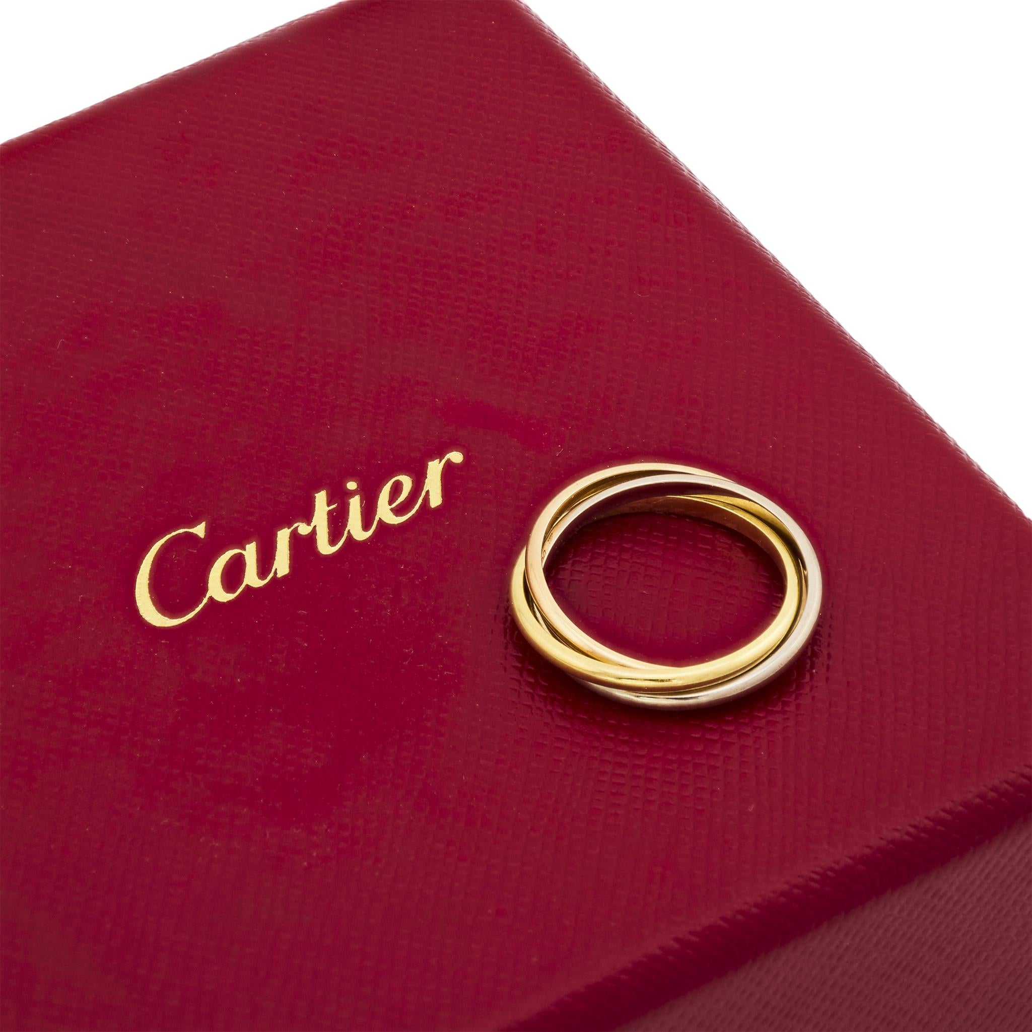 CARTIER Estate 18k Tri-Color Trinity Ring