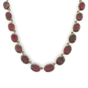 Georgian 14k Garnet Riviera Necklace