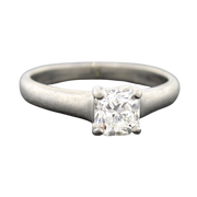TIFFANY & CO. Estate Platinum "Lucida ®" Diamond Solitaire Ring 0.73ct
