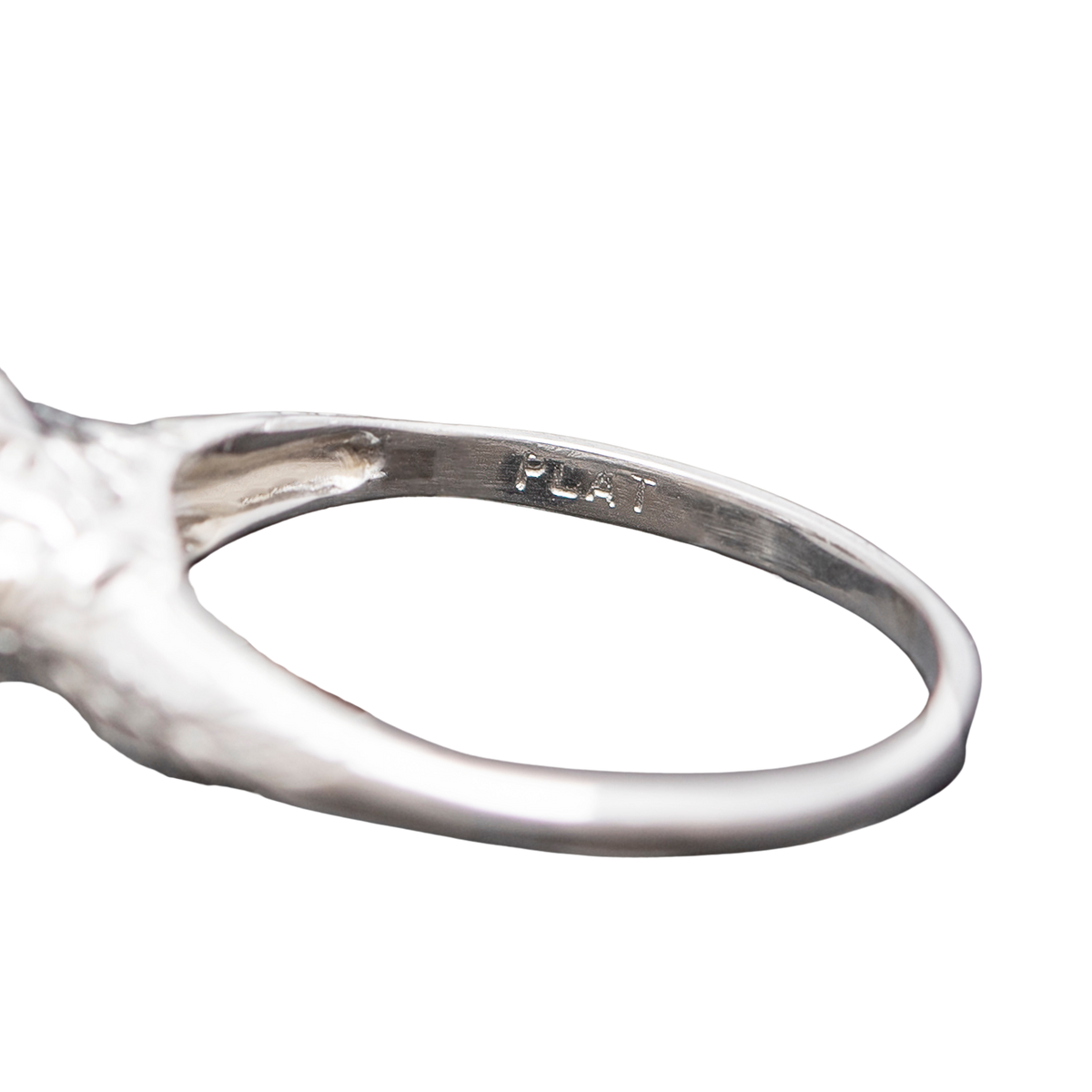 Art Deco Platinum Mine Cut Diamond Engagement Ring 1.55ct