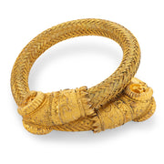 Victorian Gold-Fill Ram's Head Bangle