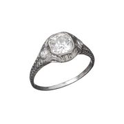 Art Deco Platinum & Diamond Engagement Ring 1.02ct