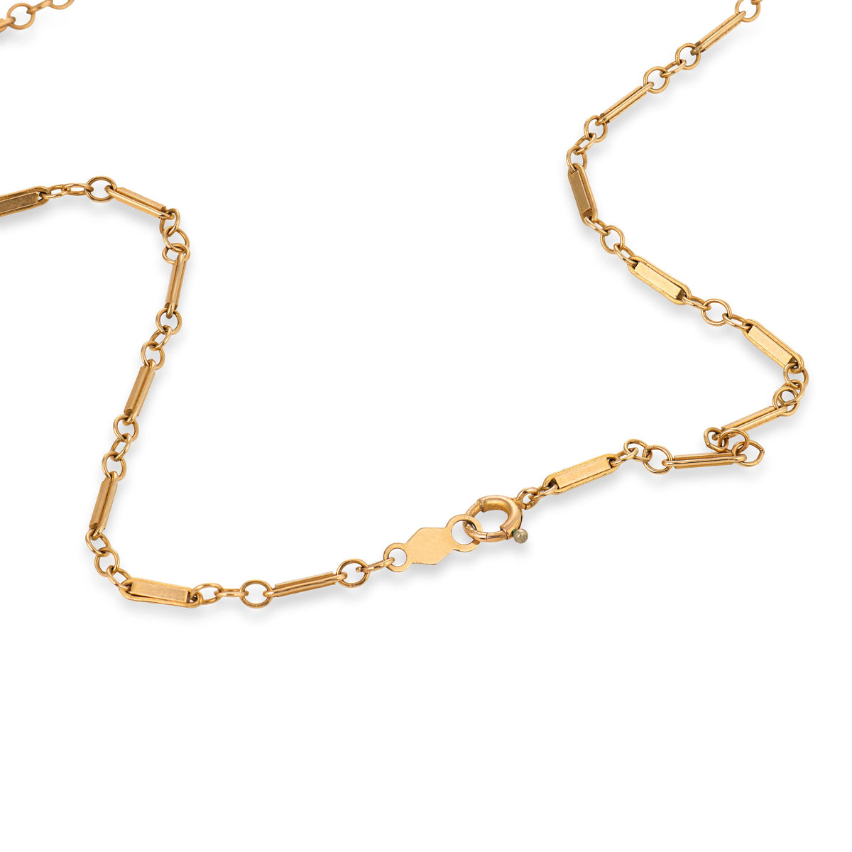 Vintage 14k Opal & Diamond Pendant Necklace