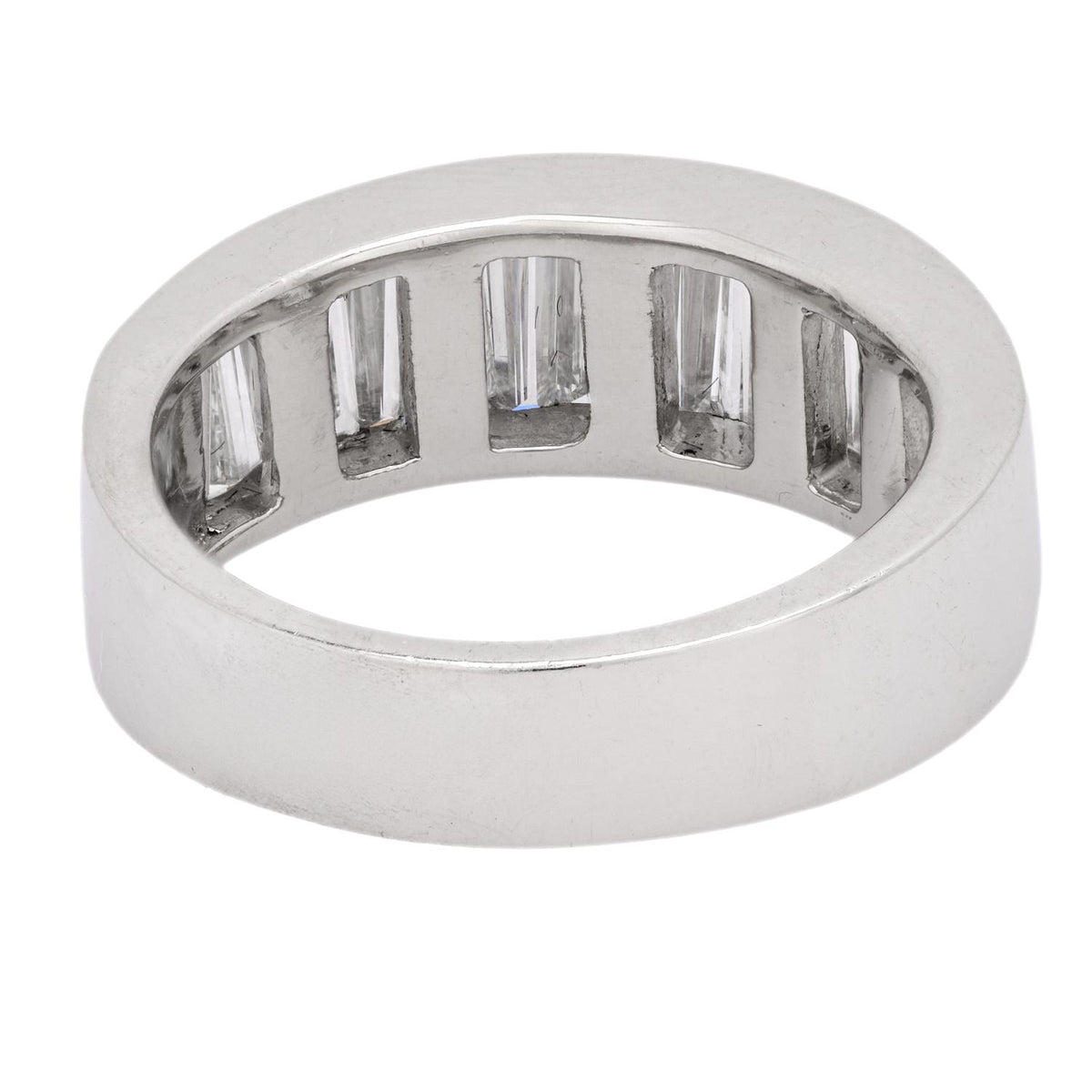 Estate Platinum Diamond Half Band