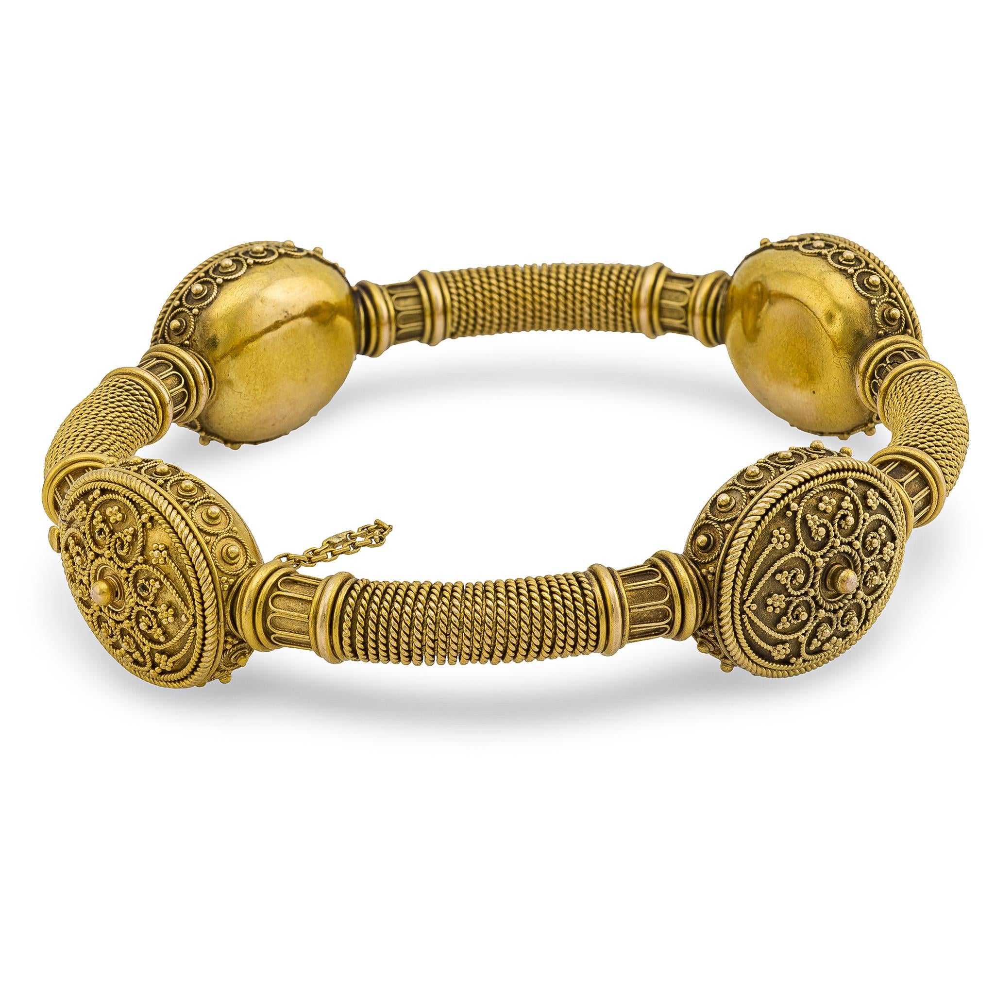 Victorian 15k Etruscan Bangle