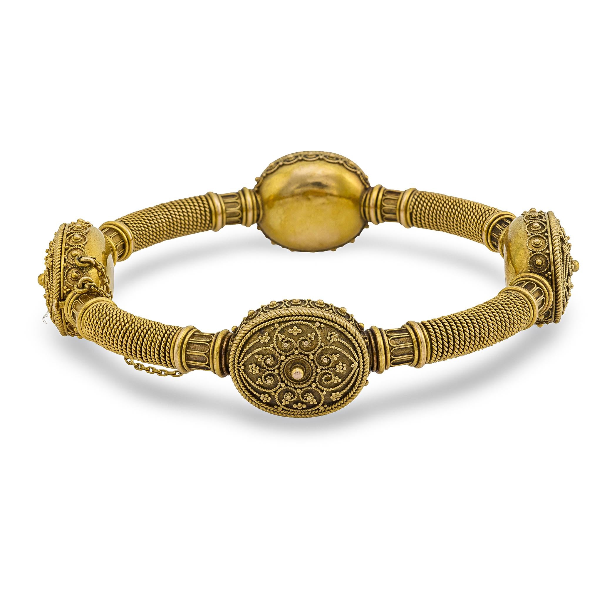 Victorian 15k Etruscan Bangle