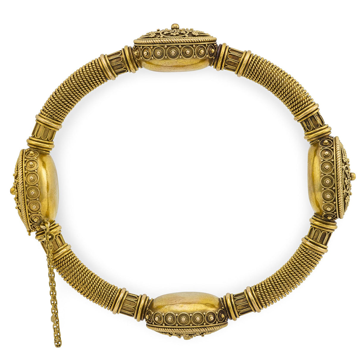 Victorian 15k Etruscan Bangle