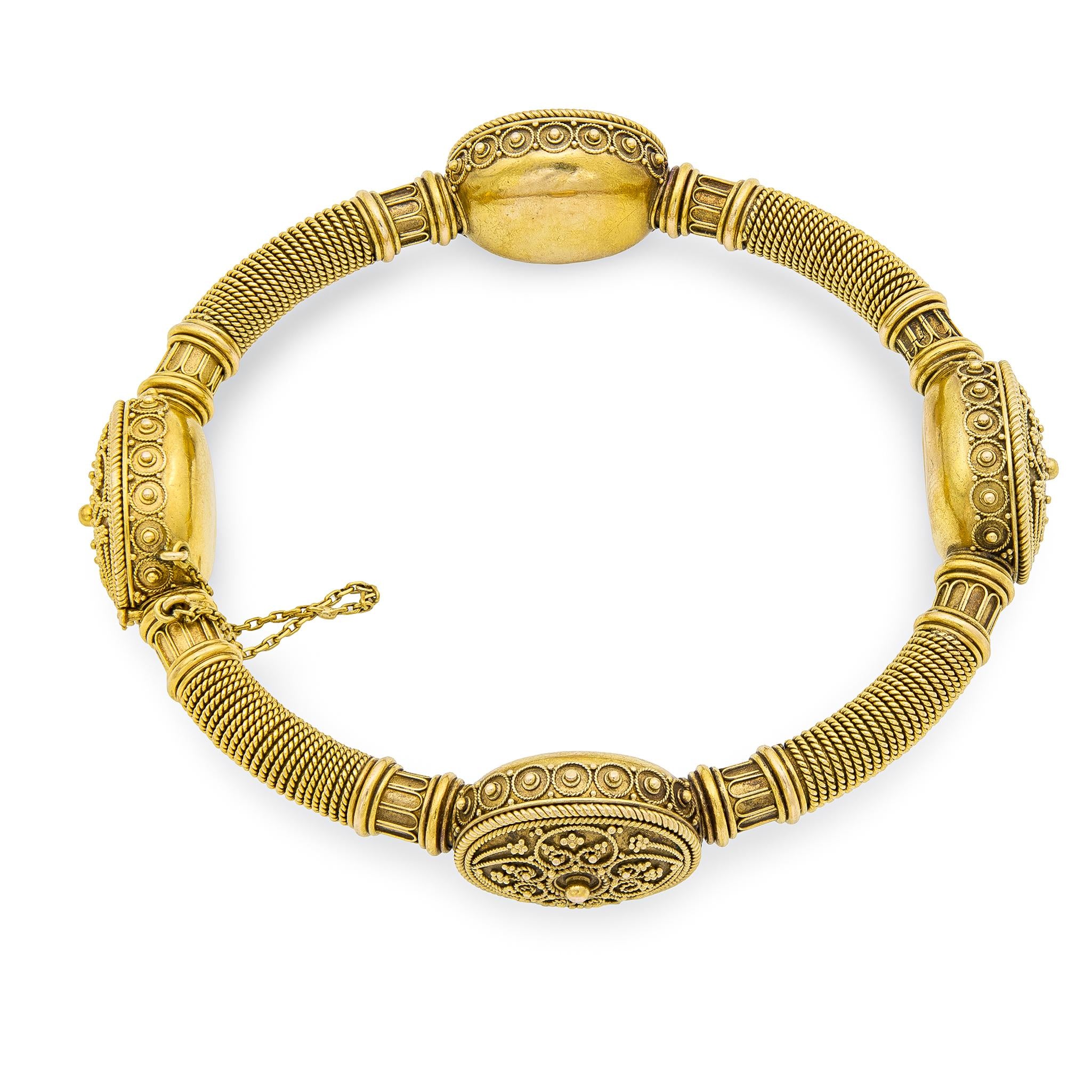 Victorian 15k Etruscan Bangle