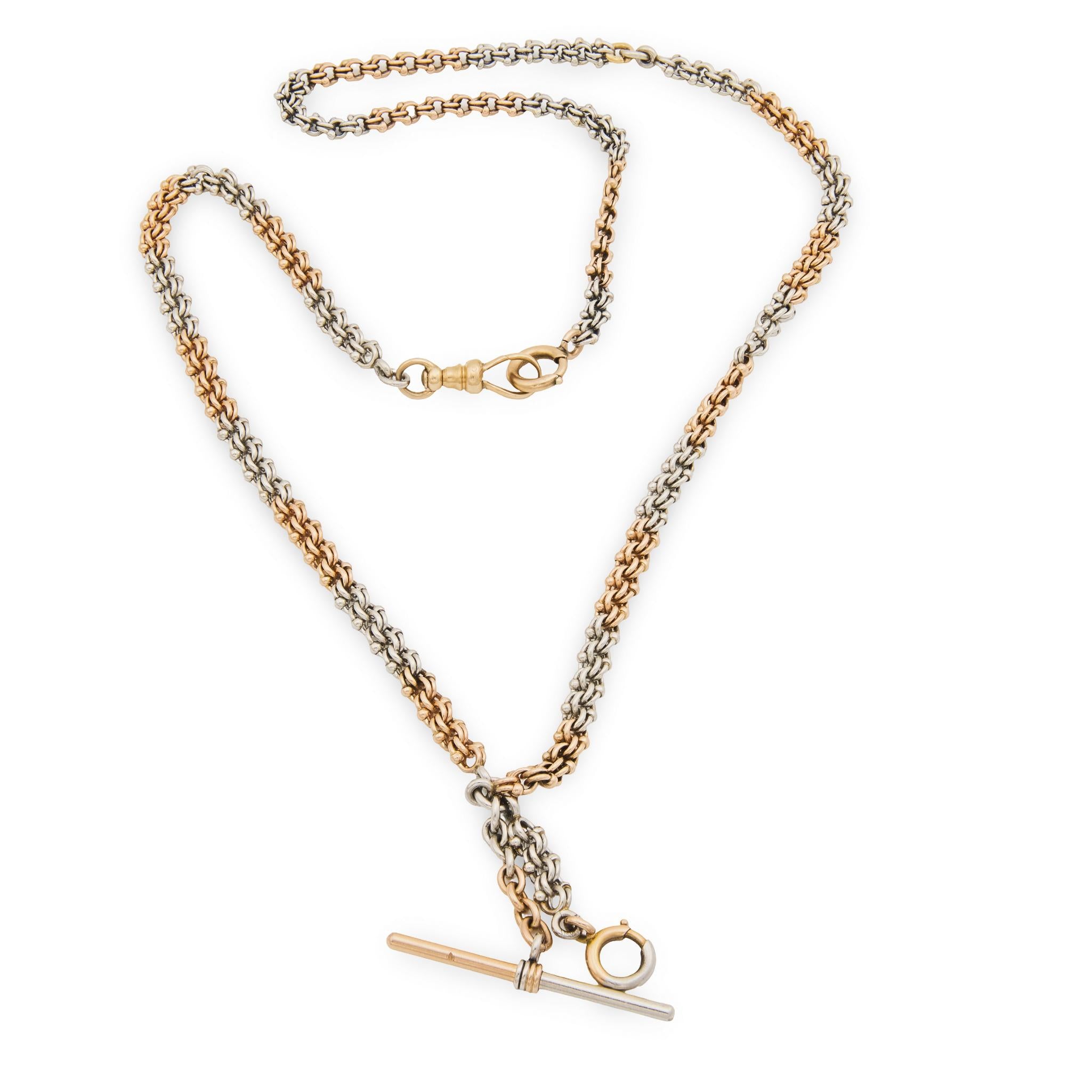 Edwardian 14k & Platinum Chain Necklace