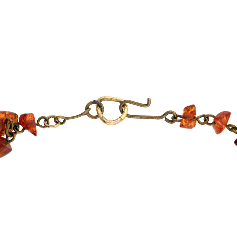 Art Deco Amber Festoon Collar Necklace