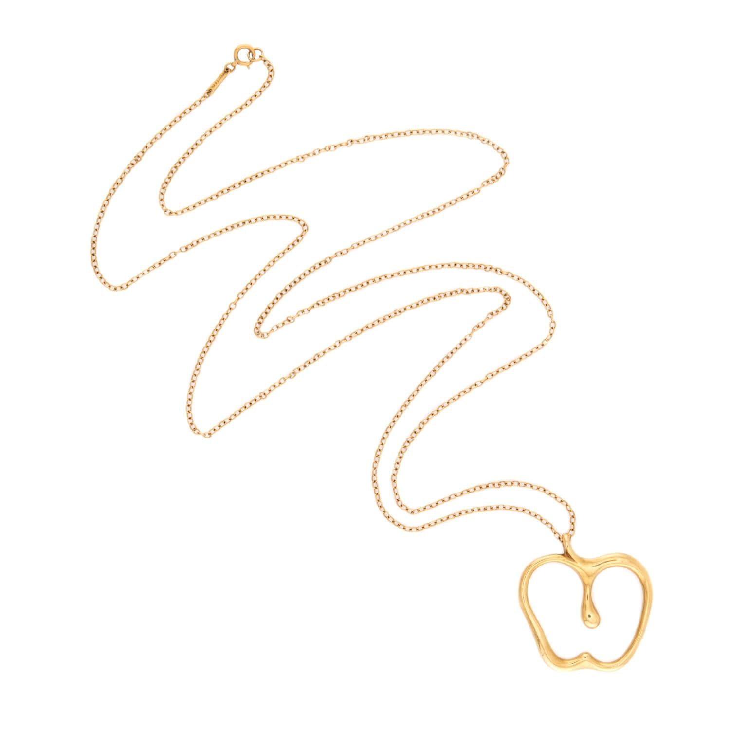 ELSA PERETTI for TIFFANY & CO. Estate 18k Apple Pendant Necklace