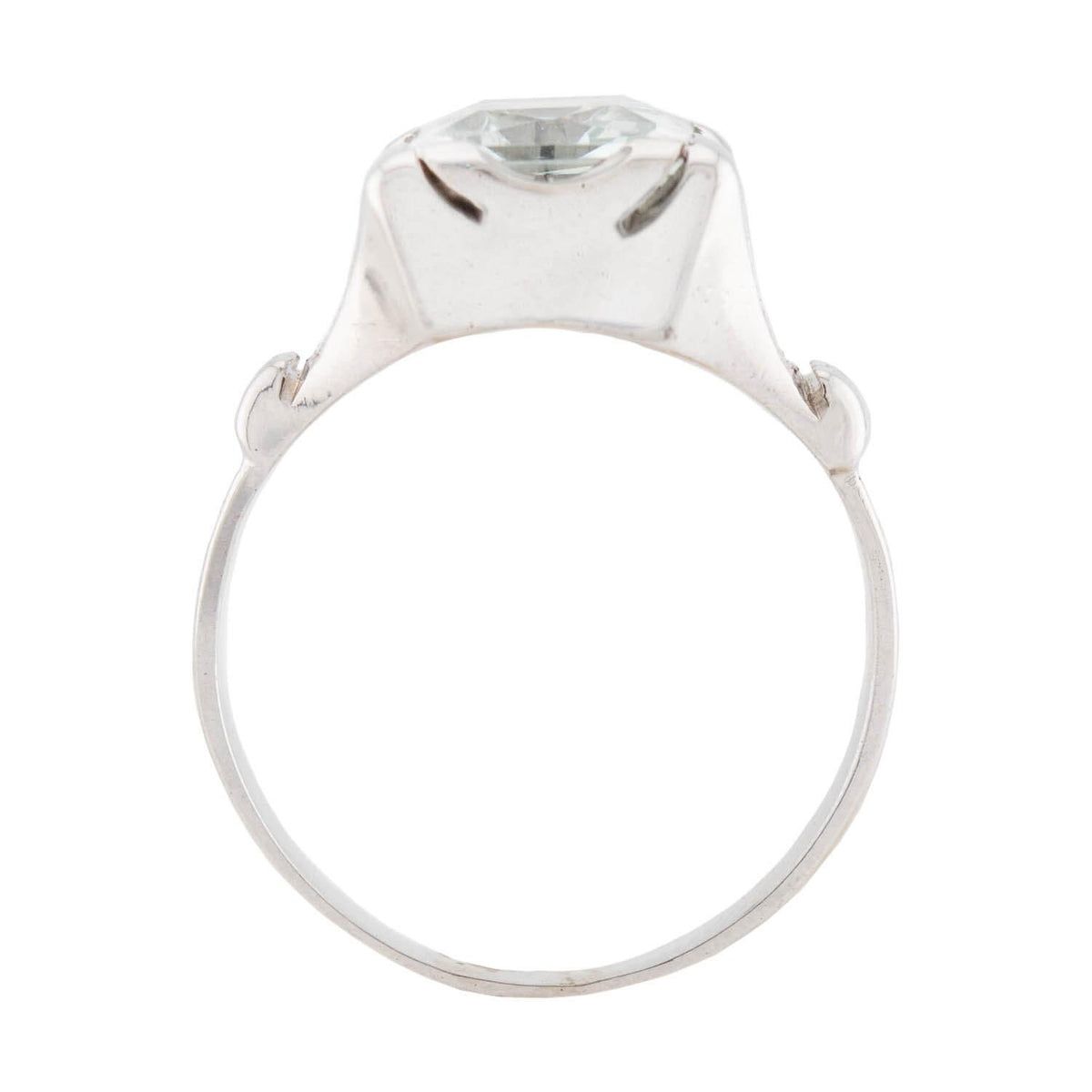 Art Deco 14k Aquamarine Ring