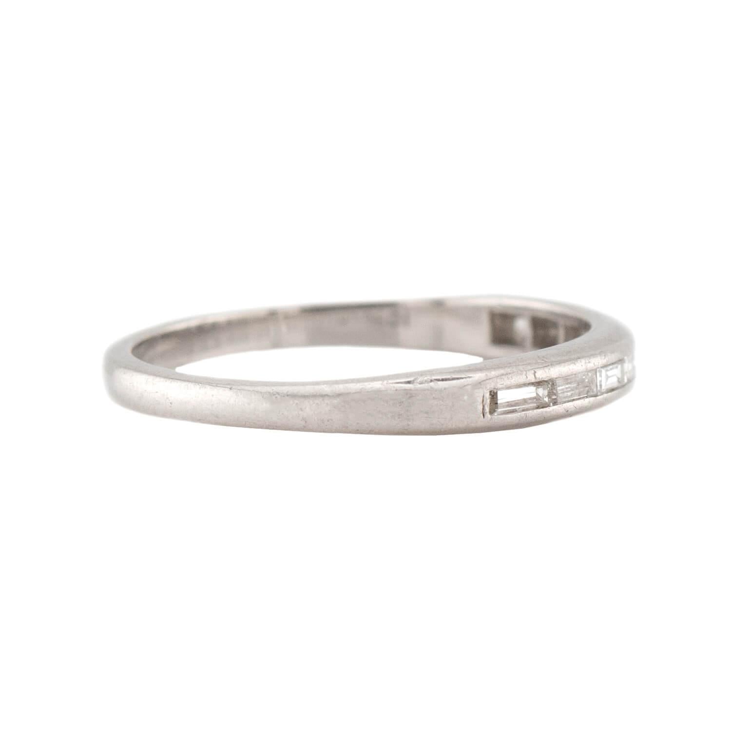 Art Deco Platinum Diamond Eternity Band
