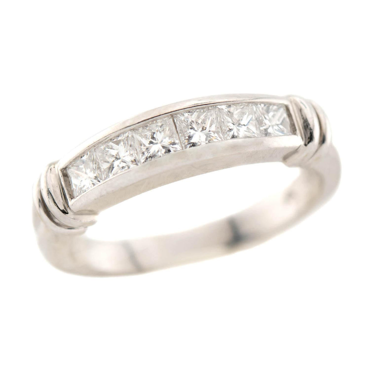 SCOTT KAY Estate Platinum Diamond Half Band