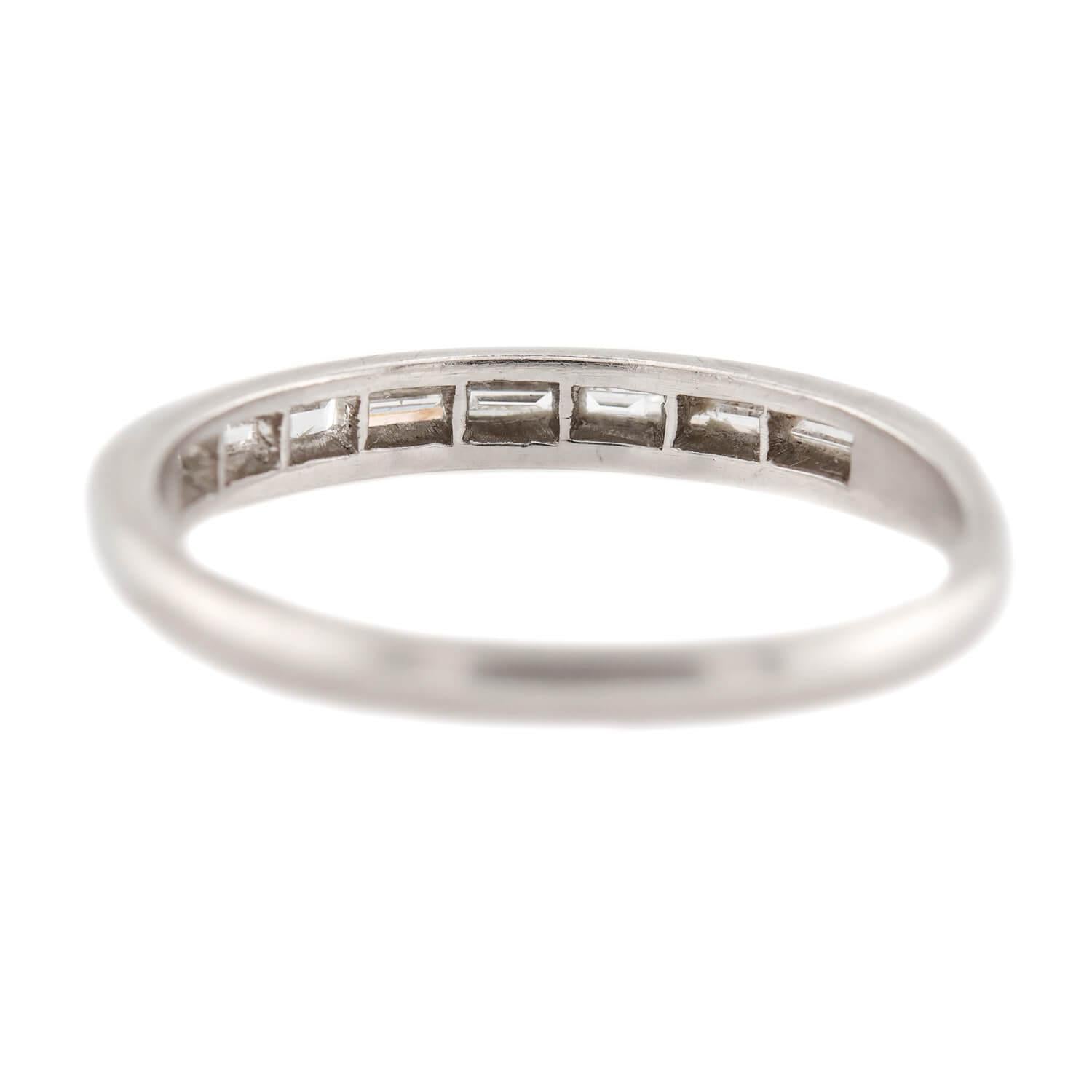 Art Deco Platinum Diamond Eternity Band