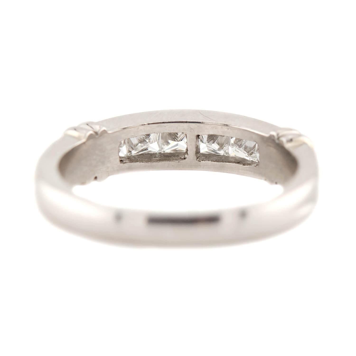 SCOTT KAY Estate Platinum Diamond Half Band