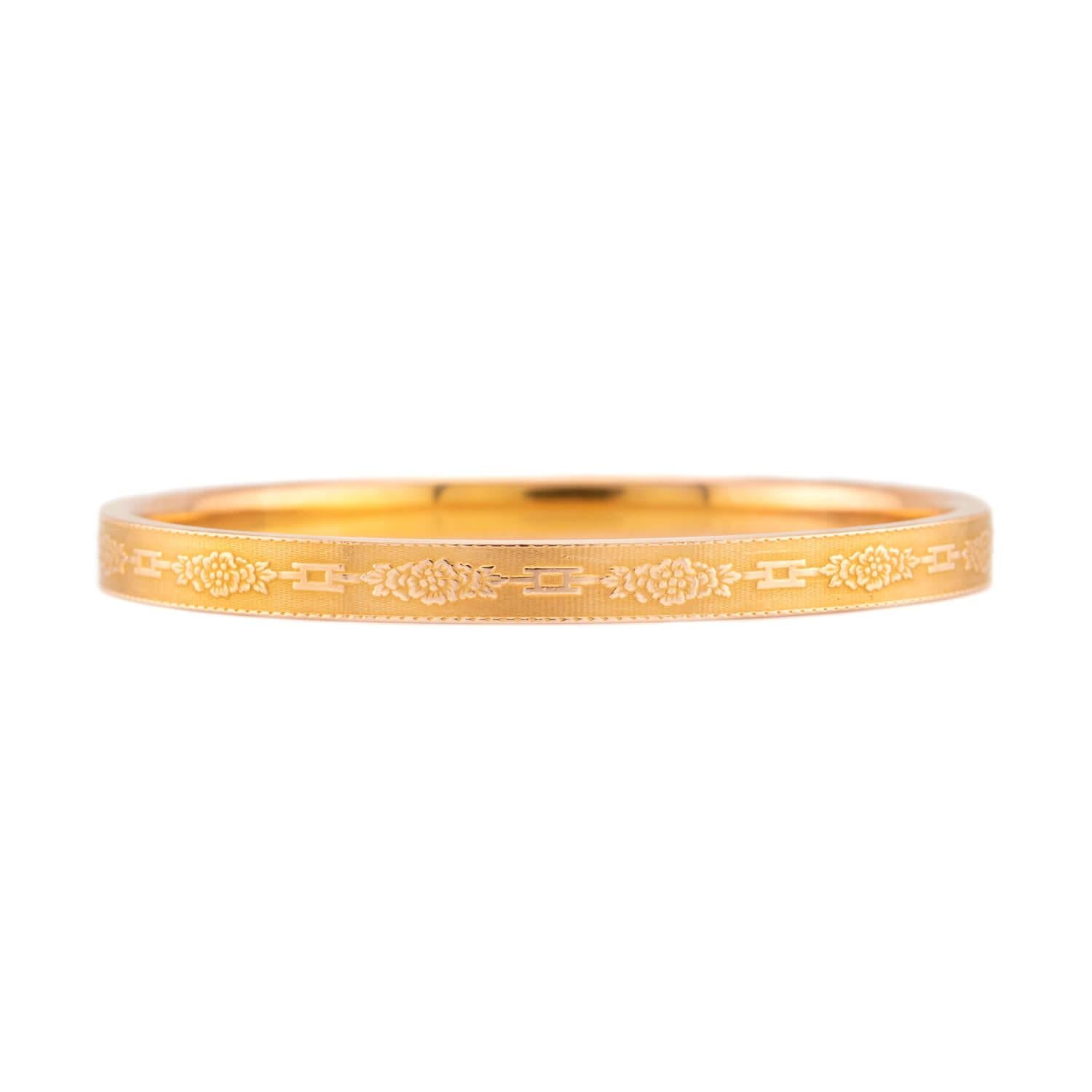 A.J. HEDGES & CO. Edwardian 14k Diamond & Sapphire Bangle