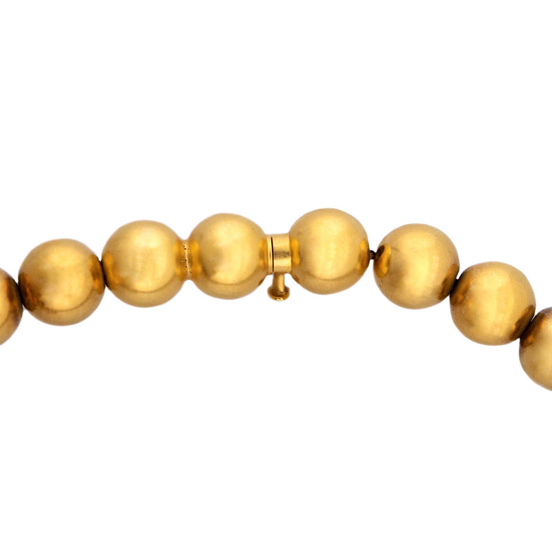 CARTER. GOUGH & CO. Victorian 14k Gold Beaded Necklace 16"