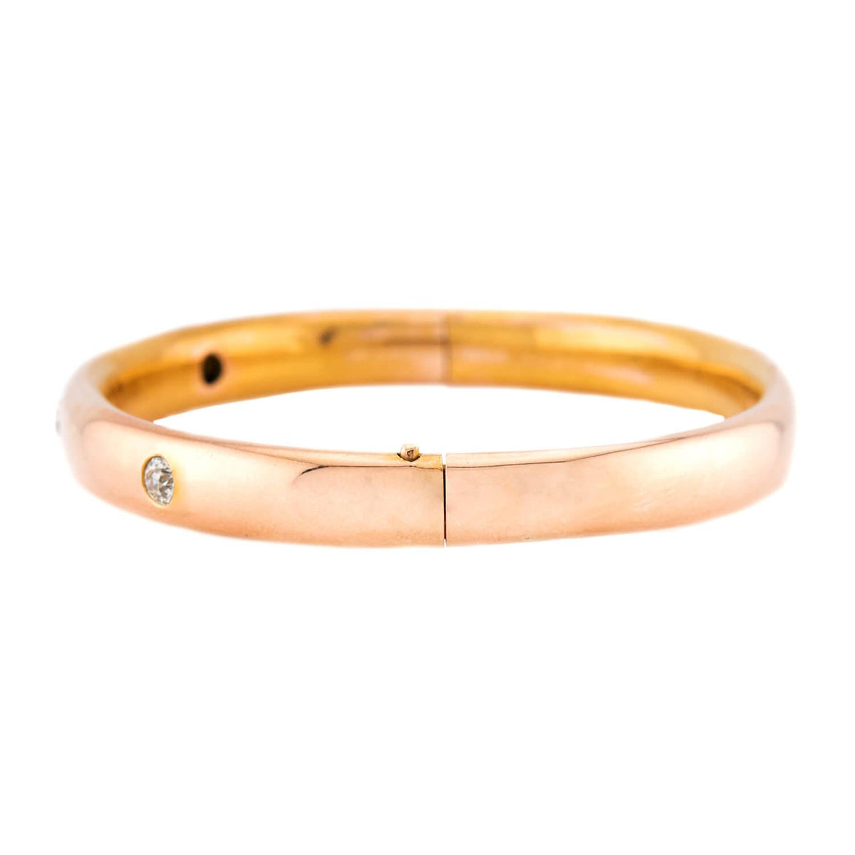 Victorian 14k Diamond Bangle
