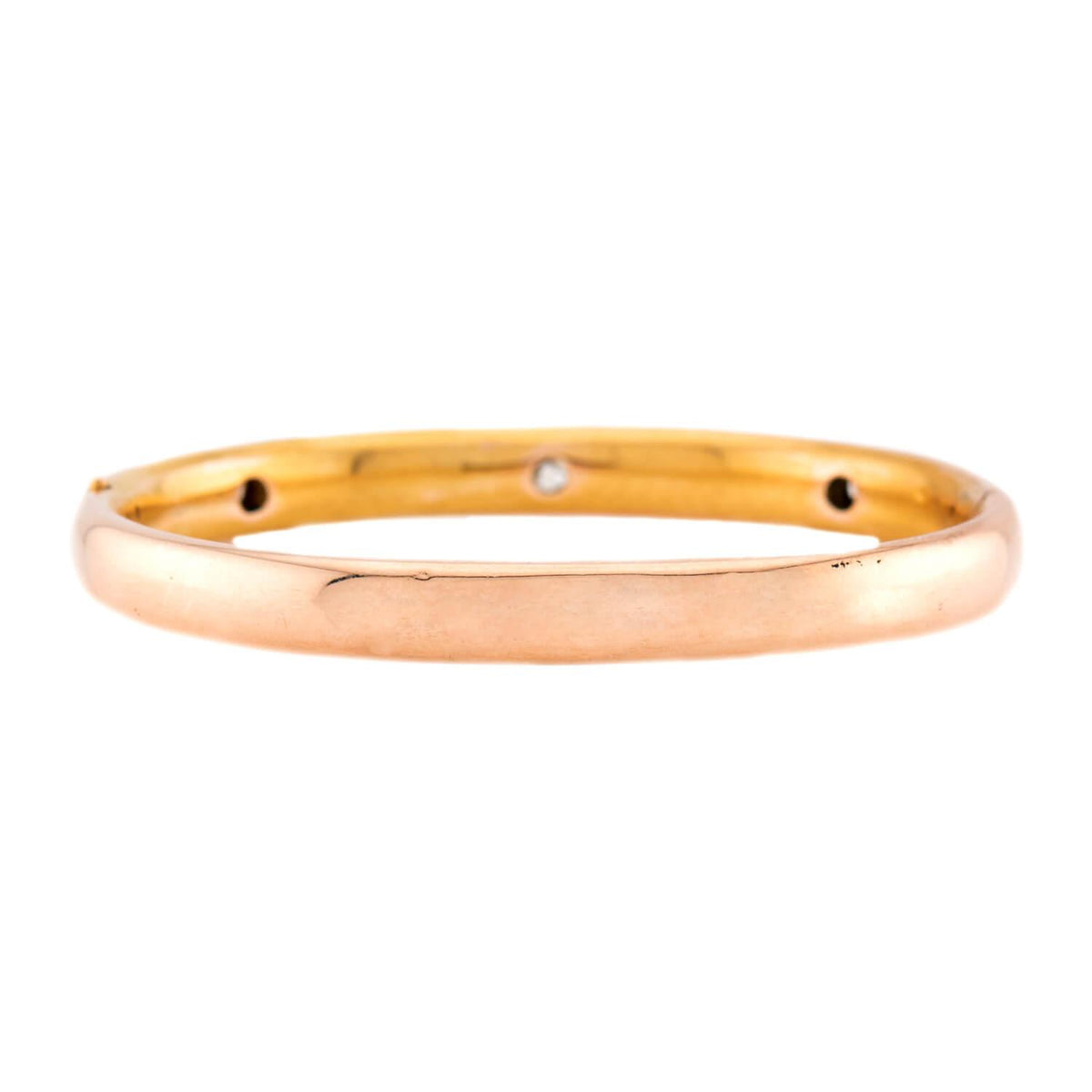 Victorian 14k Diamond Bangle
