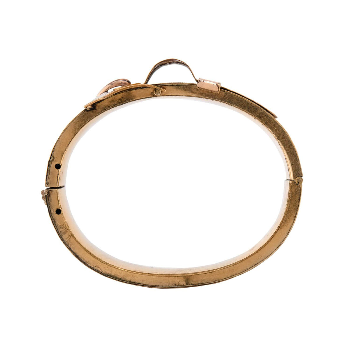 Victorian Gold-Fill Buckle Bangle Bracelet