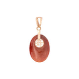 Art Deco Chinese 14k Carnelian Pendant