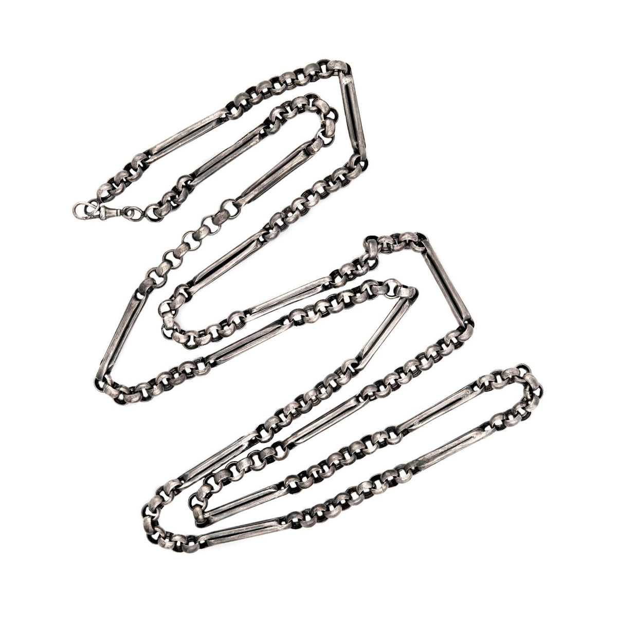 Victorian Sterling Silver Chain 56"