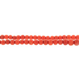 Victorian Graduated Coral Bead Necklace 28"