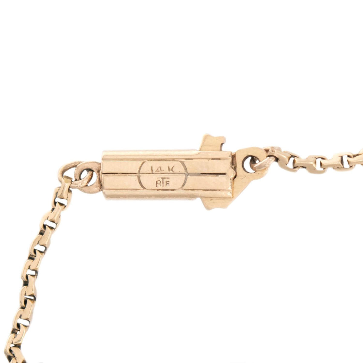 Victorian 18k Coral Figa Charm Pendant Necklace