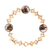 Victorian 14k Essex Crystal "Boxer" Bracelet