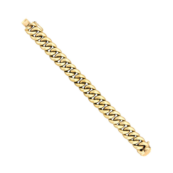 Vintage 14k Cuban Link Chain Bracelet 31.1g