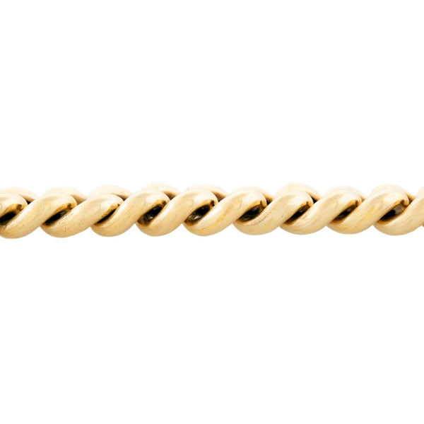 Vintage 14k Cuban Link Chain Bracelet 31.1g