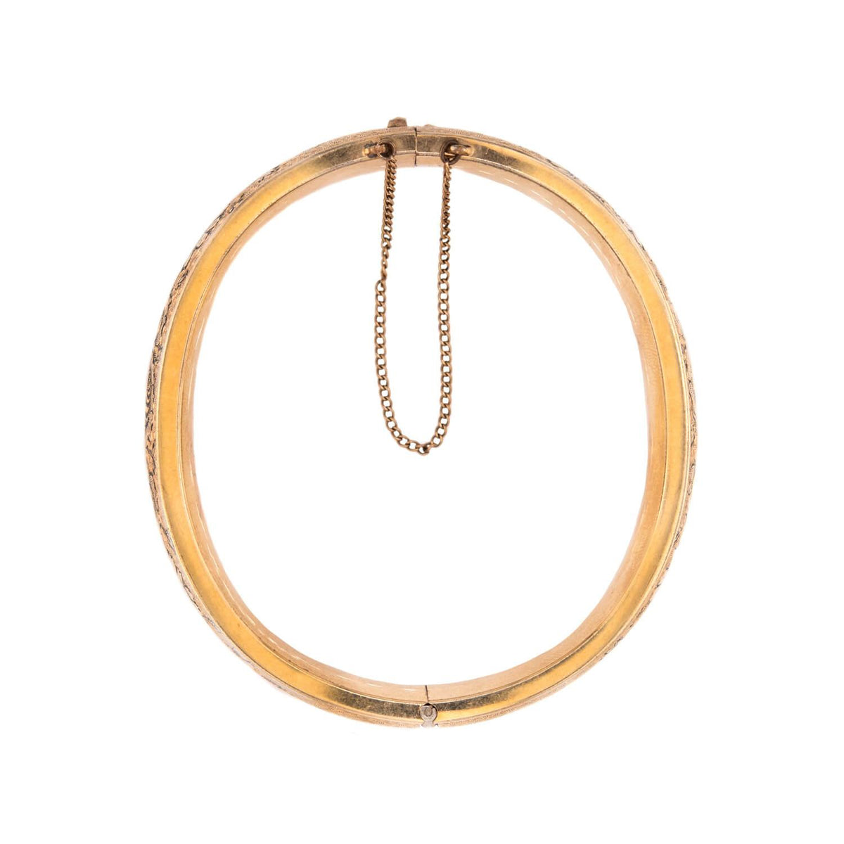Victorian Gold-Filled Enamel Bangle