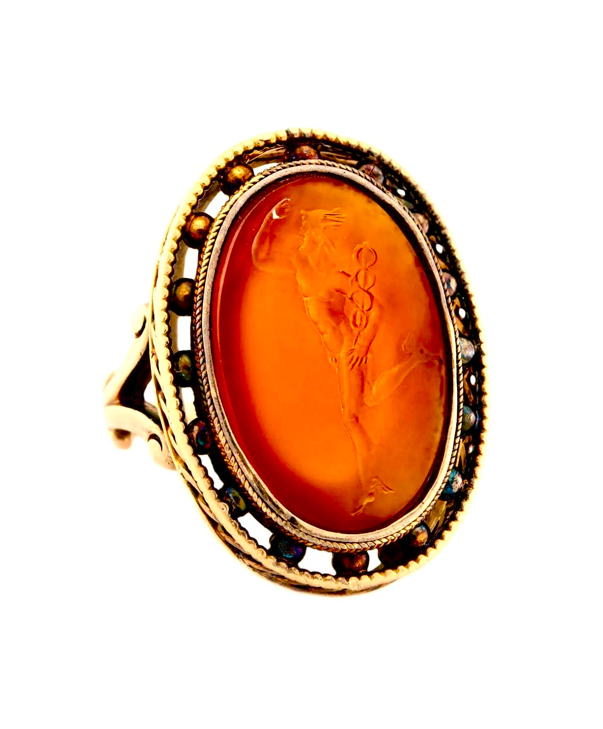 Victorian 18k Carnelian Intaglio Ring