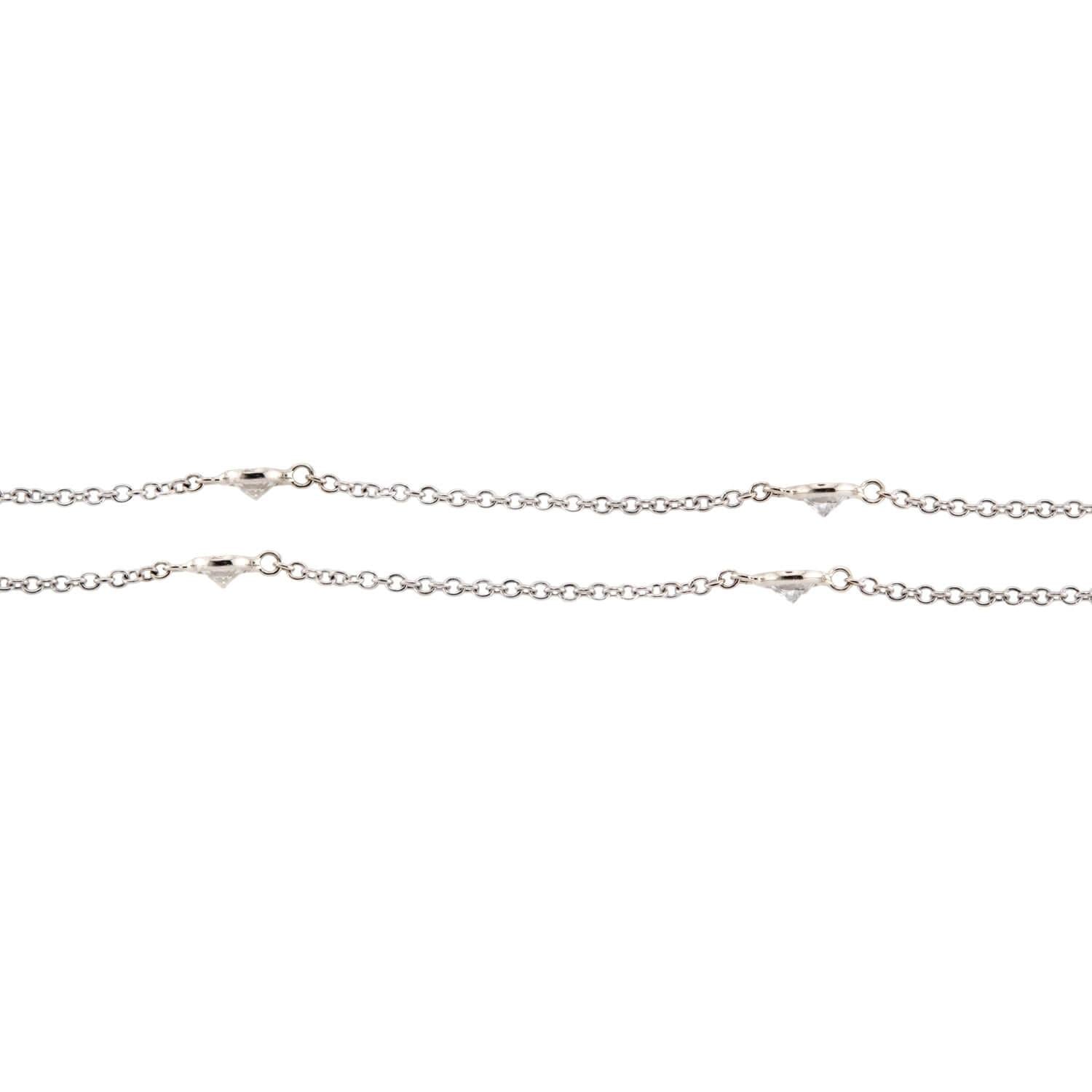 Estate 14k "Diamonds-by-the-Yard" Chain Necklace