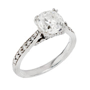 Estate Platinum Diamond Engagement Ring 2.05ct