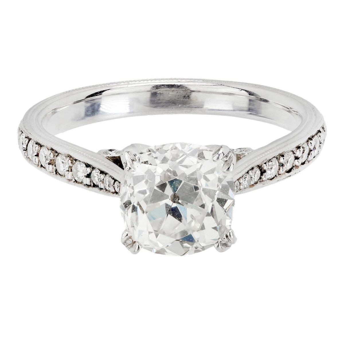 Estate Platinum Diamond Engagement Ring 2.05ct