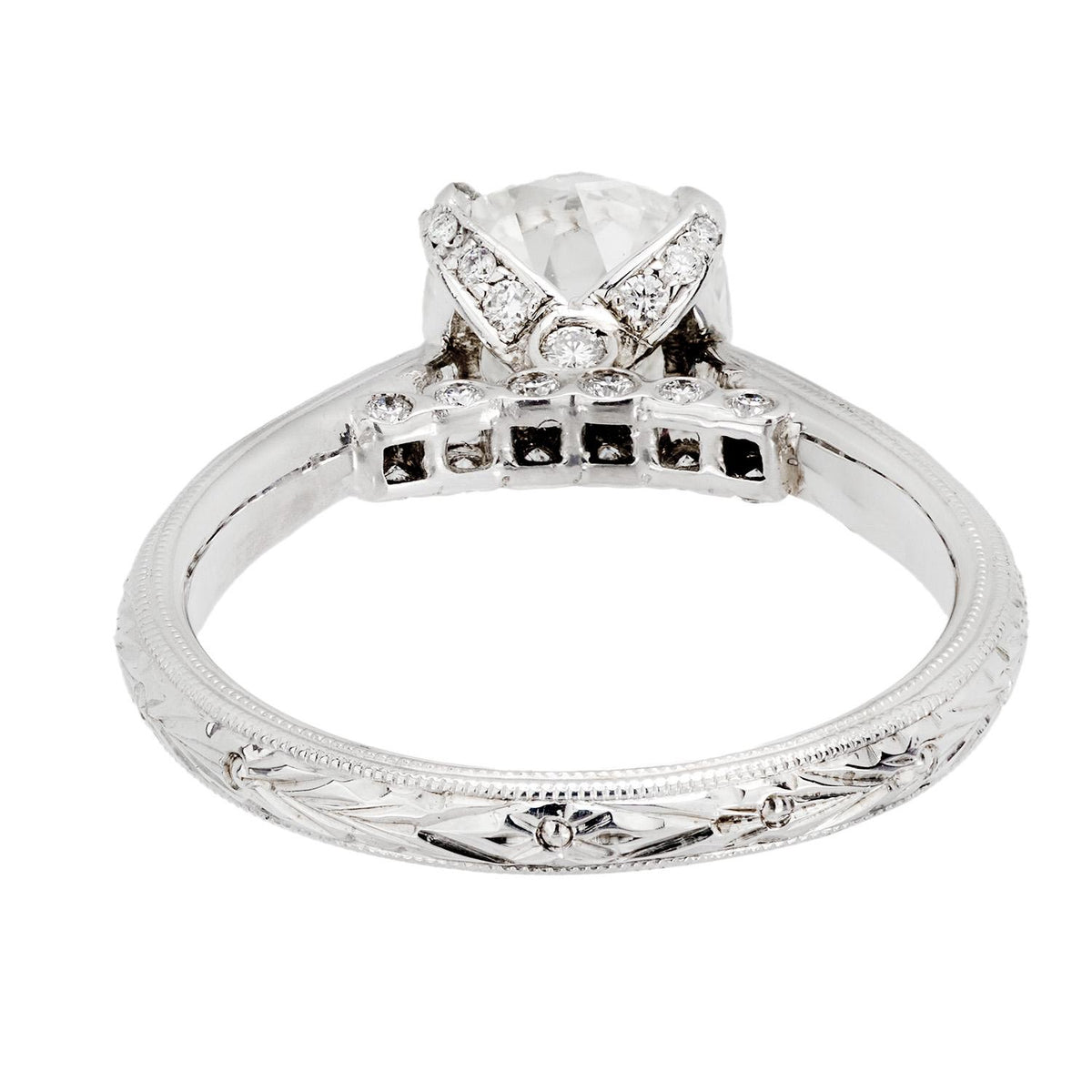 Estate Platinum Diamond Engagement Ring 2.05ct