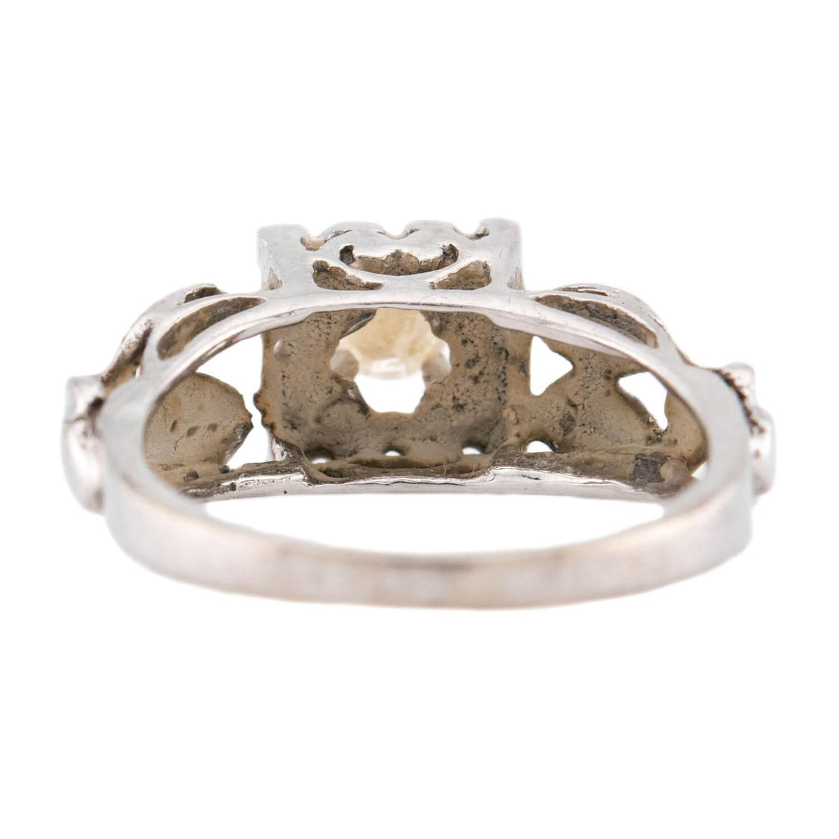 Retro 14k Diamond Engagement Ring .20ct