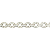 Late Art Deco Platinum Diamond Link Bracelet 2.50ctw