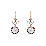 Victorian 14k Diamond Drop Earrings